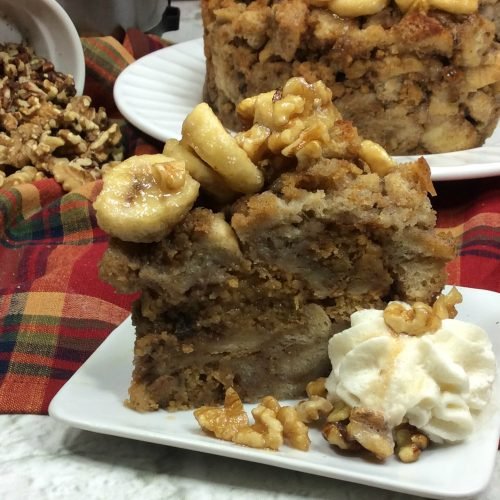 Looking for a great tasting breakfast idea? Want to make french toast in your instant pot. This instant pot french toast is delicious. Try Instant Pot Caramelized Banana Walnut French Toast