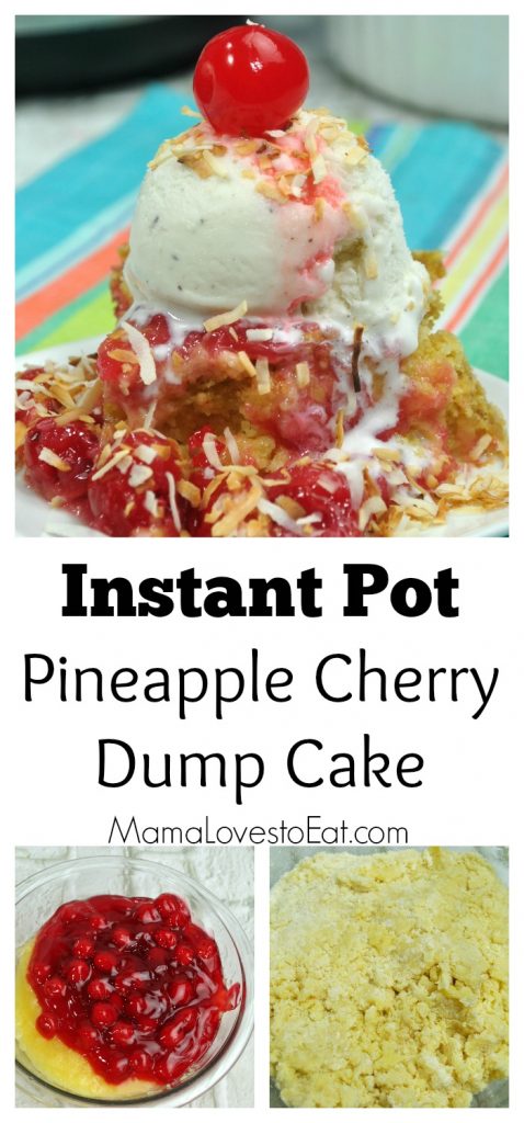 Instant Pot Pineapple Cherry Dump Cake | Instant Pot Dessert