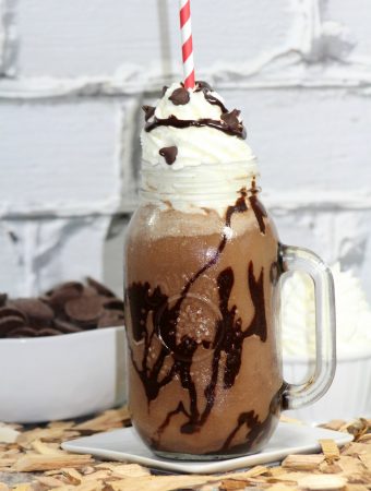 This easy recipe for Frozen hot chocolate is perfect for the summer months or anytime. Add this frozen hot chocolate recipe to you collection.