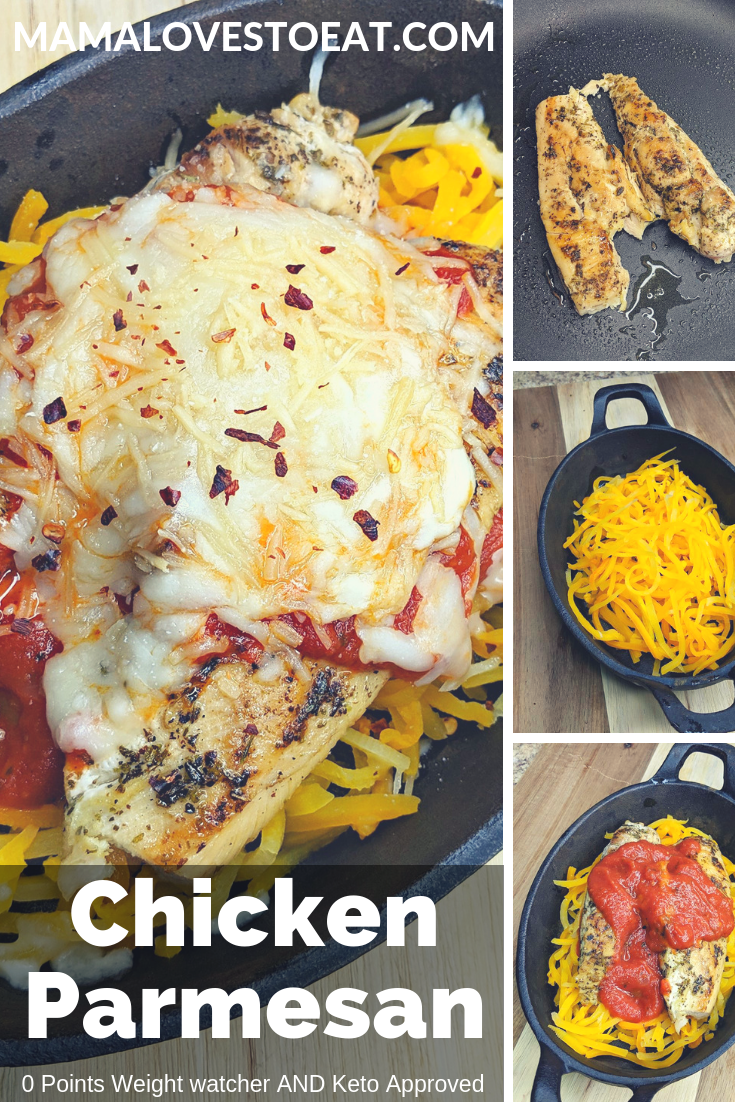 Looking for keto chicken parm recipe? This Weight Watchers Chicken Parmesan recipe is a zero Weight Watcher point dinner. It is a healthy recipe everyone can enjoy.