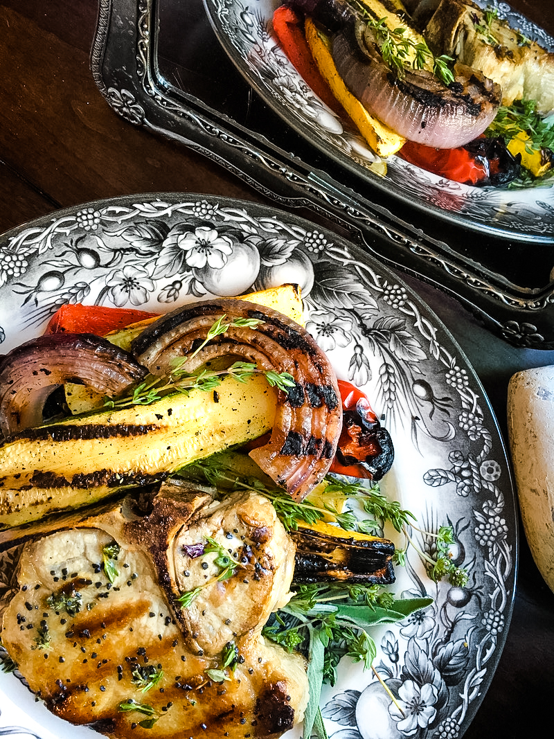 grilled pork chops