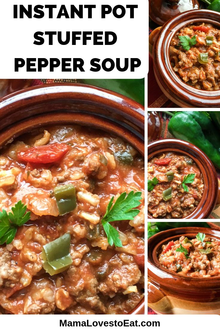 Are you craving warm soup on a cold day? This Instant Pot stuffed pepper soup has all of the flavors of stuffed peppers with a kick in a delicious soup.