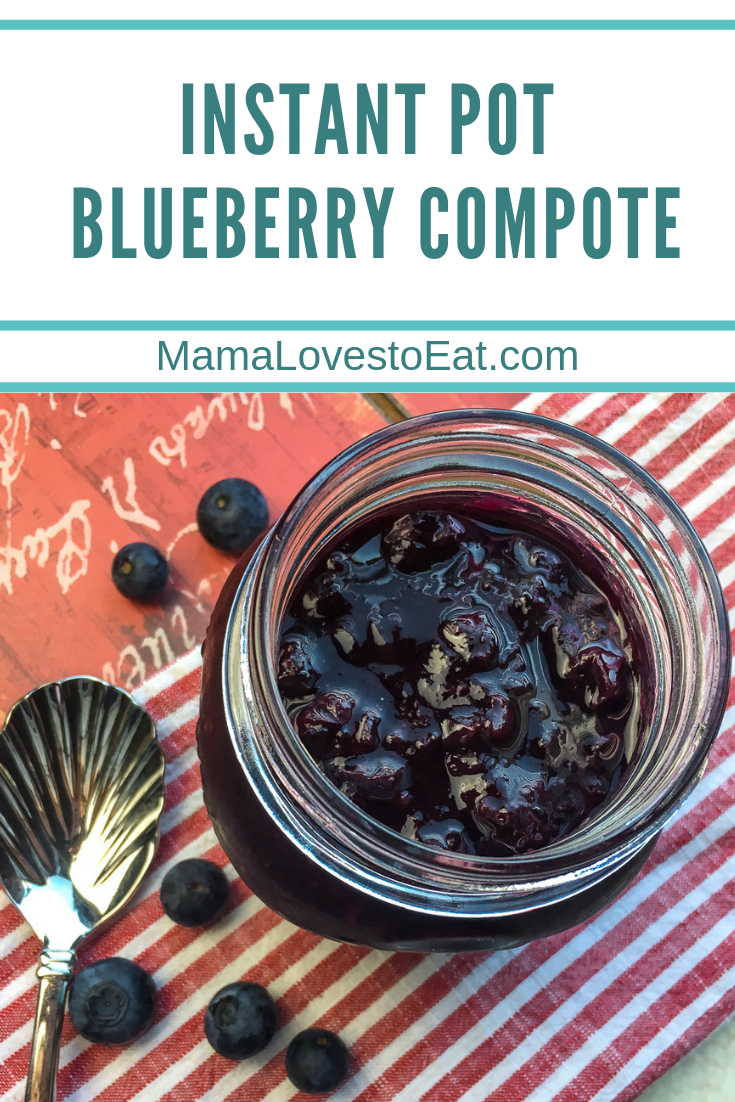 Looking for a delicious Blueberry Compote recipe? This recipe for blueberry compote is made in the Instant Pot and you will love it.