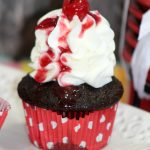 chocolate cherry filled cupcakes
