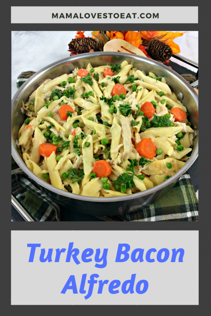 alfredo with turkey and bacon