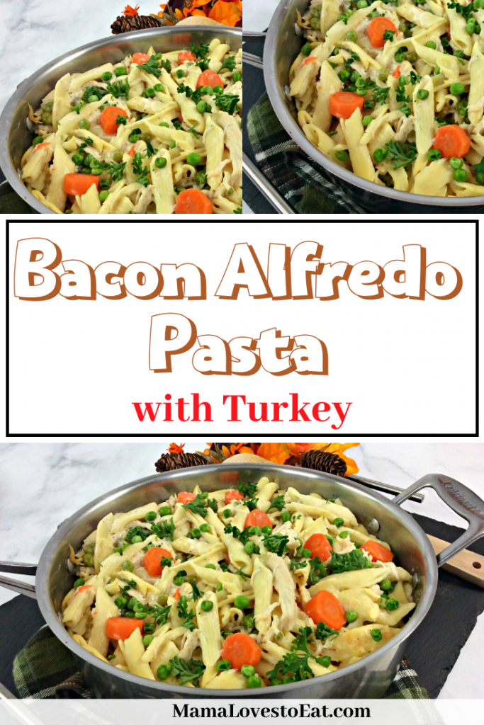 Bacon alfredo pasta