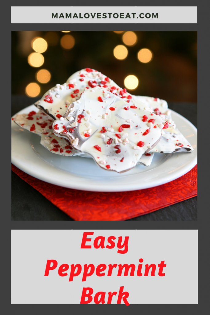 peppermint bark for pinterest