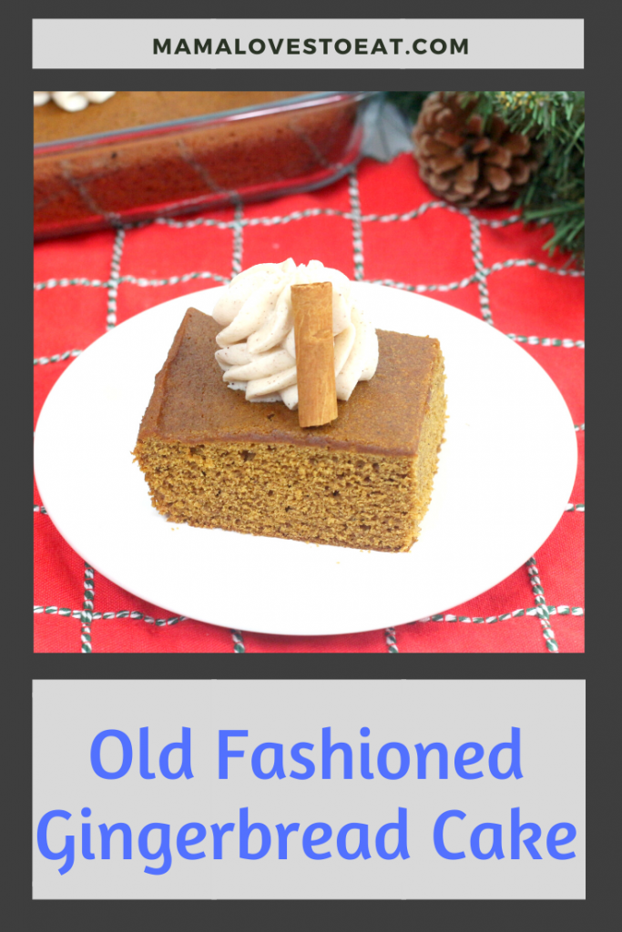 Old-Fashioned Gingerbread Cake - Mama Loves to Eat