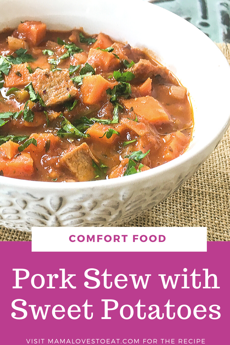 Pork Stew with Sweet Potatoes - Mama Loves to Eat