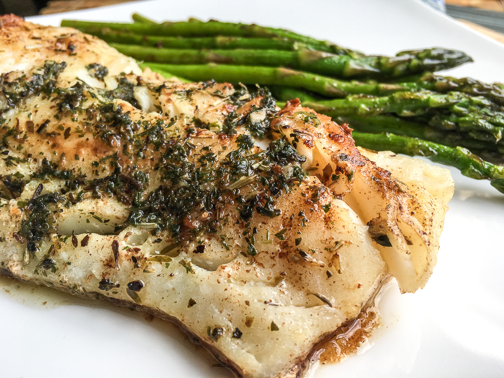 Keto Easy Cod recipe with Garlic Herb Butter