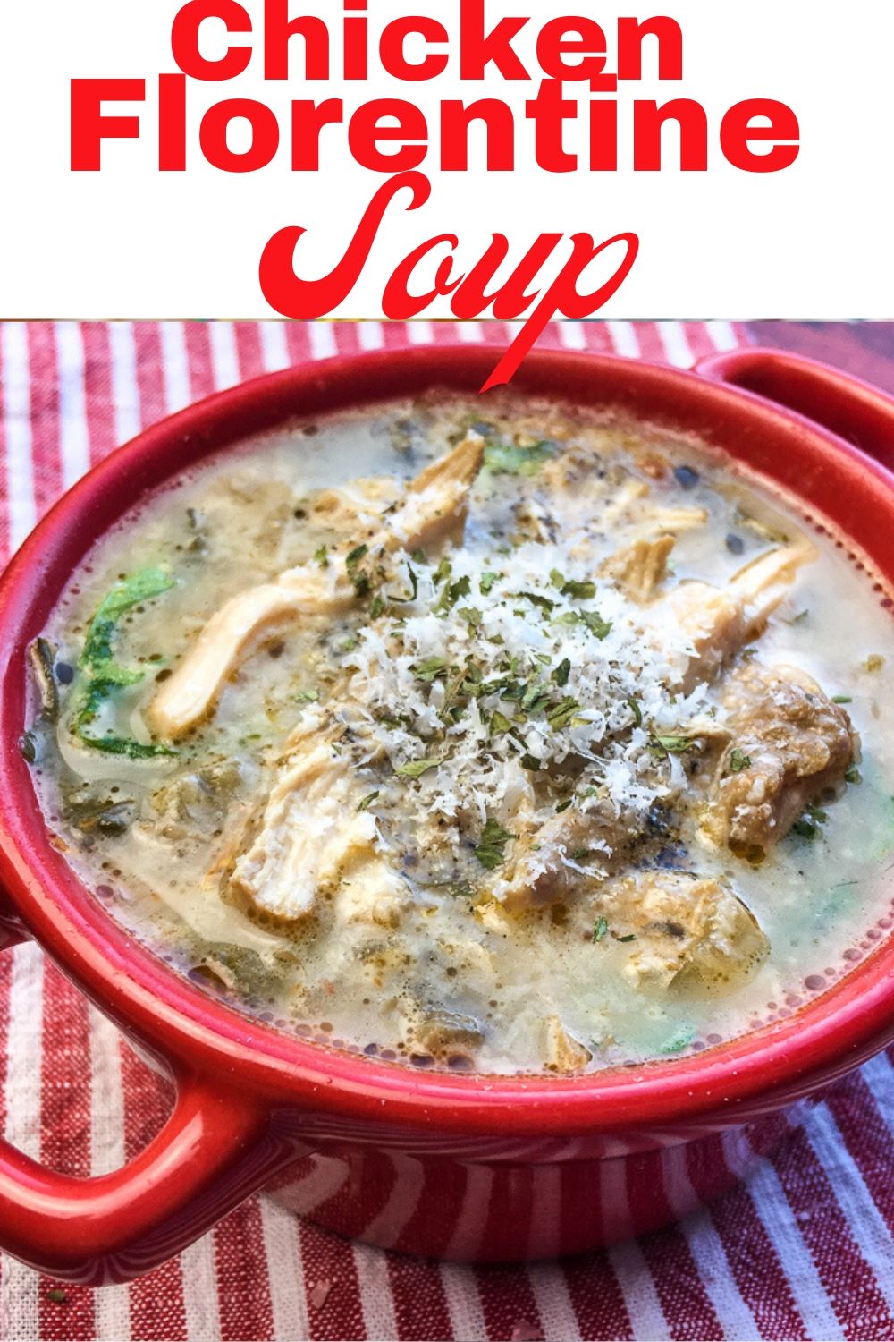 Creamy Chicken Florentine Soup - Mama Loves to Eat