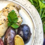 Marinated Baked Chicken Thighs with Fingerling Potatoes