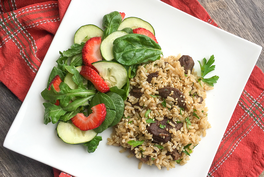 Instant Pot Beef Tips and Rice