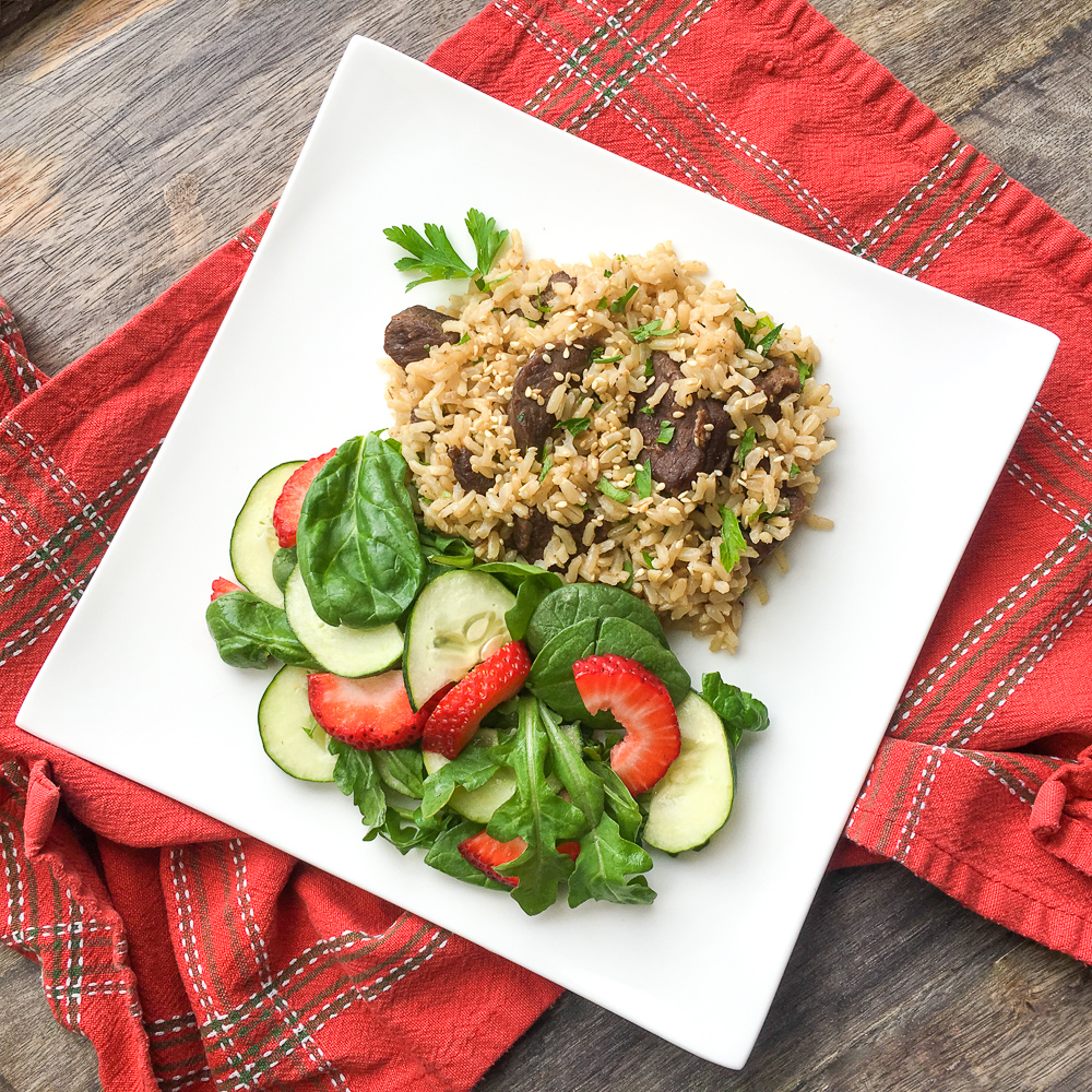 Instant Pot Beef Tips and Rice