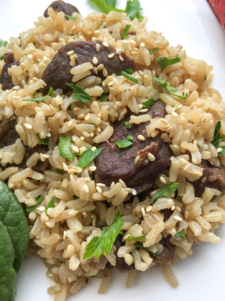 Instant Pot Beef Tips and Rice