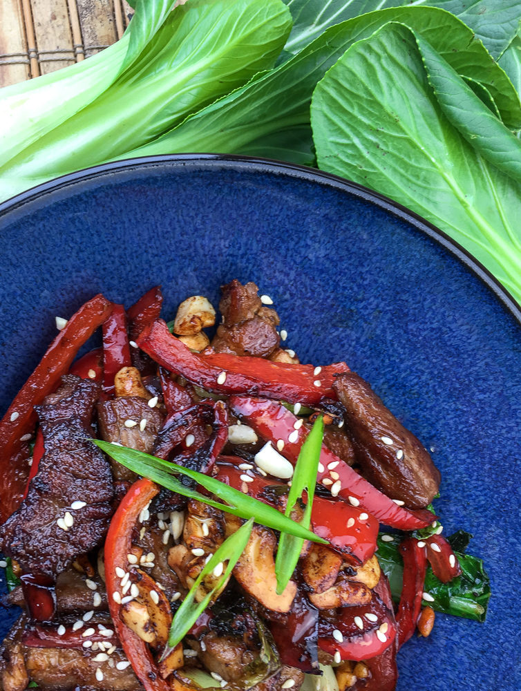 Keto Pork Stir Fry with Cashews