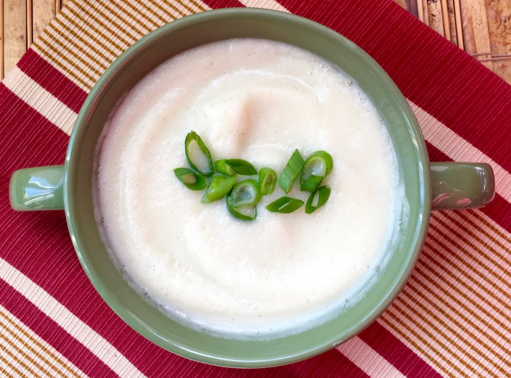 Cauliflower Cheese Soup with Bacon