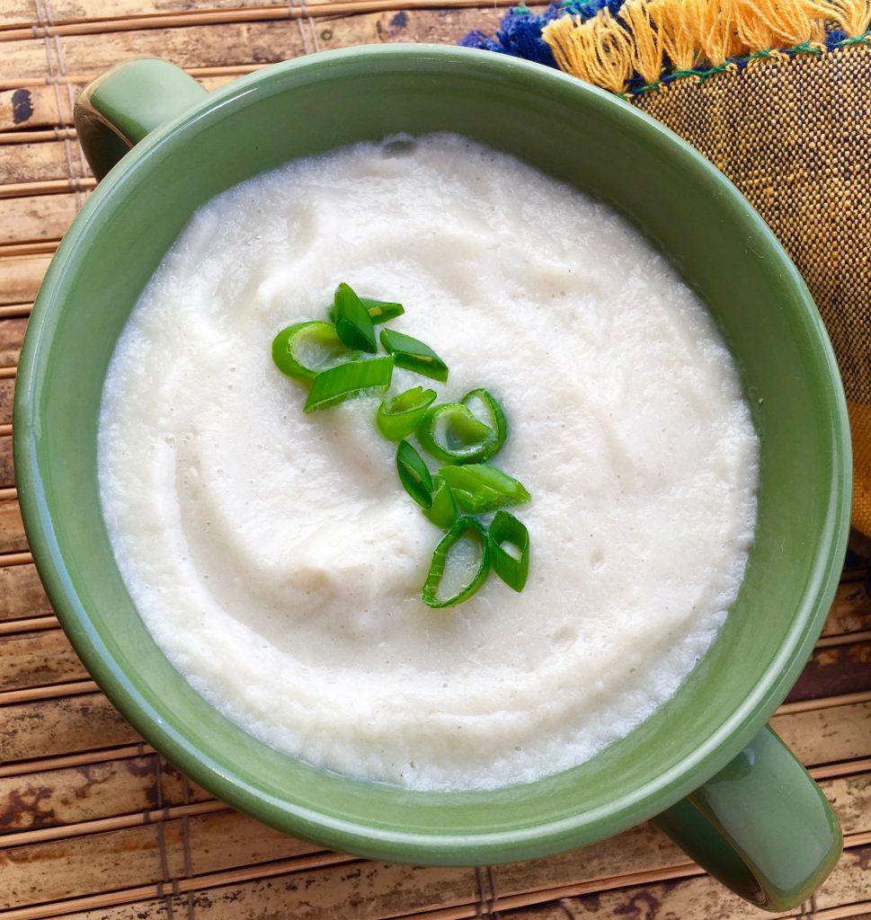 Cauliflower Cheese Soup with Bacon