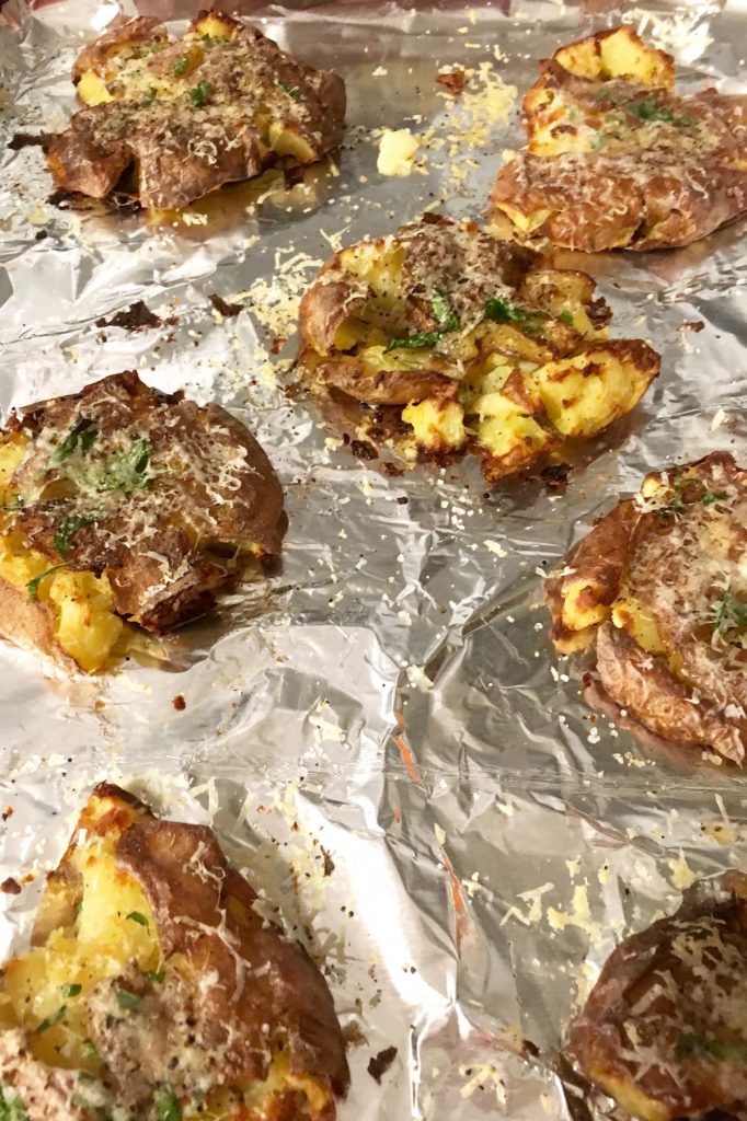 Cheesy Crash Hot Potatoes