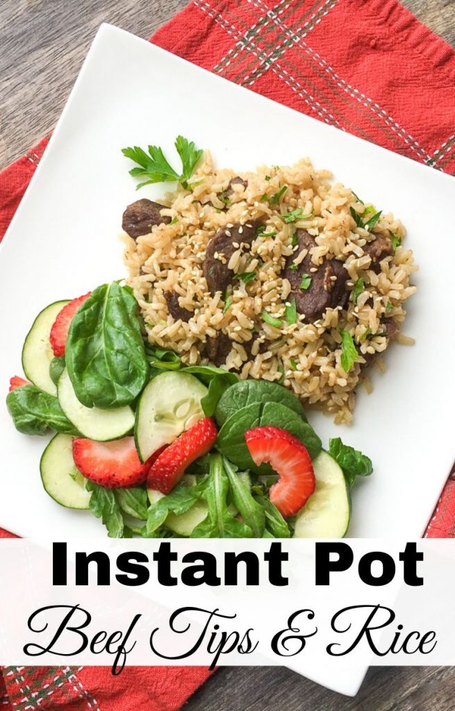Instant Pot Beef Tips and Rice
