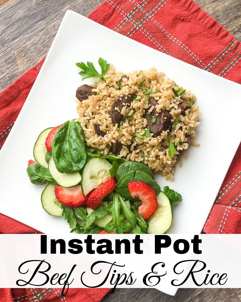 Instant Pot Beef Tips and Rice