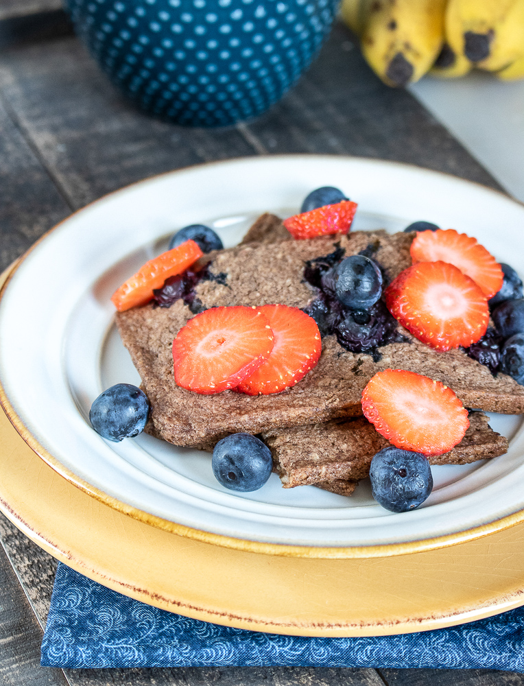 gluten free berry sheet pan pancakes