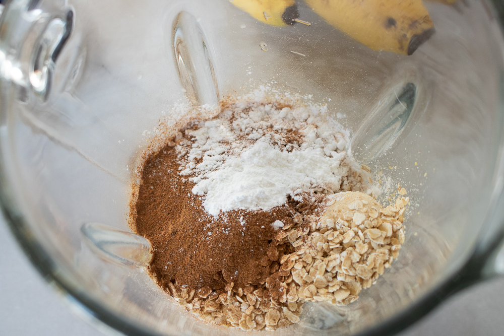 ingredients in the blender