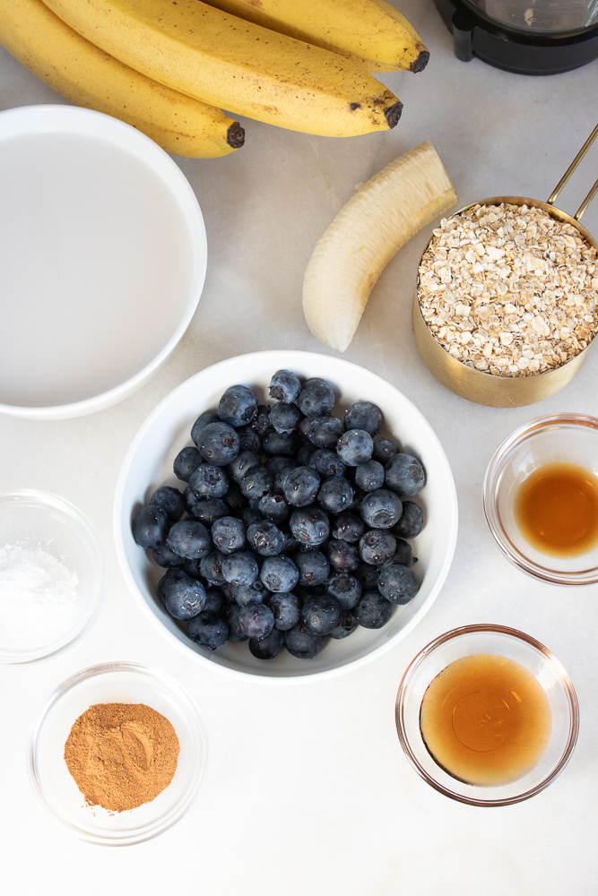 ingredients in gluten free berry sheet pan pancakes