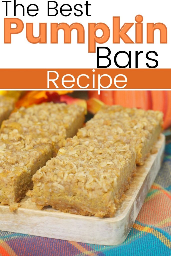 The Best Pumpkin Bar Recipe with Streusel Topping - Mama Loves to Eat