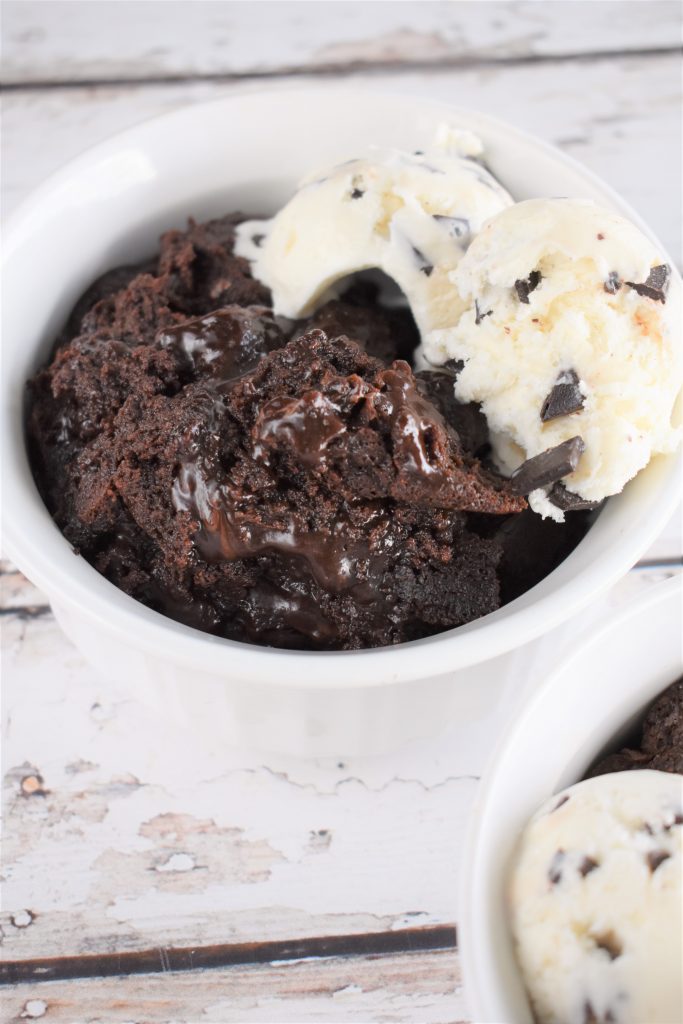 The Slow Cooker Lava Cake in a bowl.